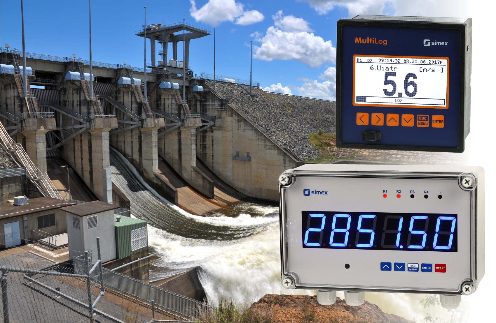 Examples of devices monitoring environmental parameters in hydropower plants, from the top: MultiLog SRD-99, STI-638