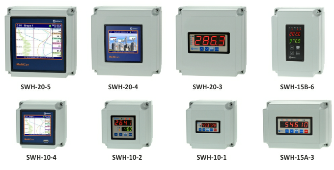 wall mounted casings SWH for meters, controllers, data-recorders